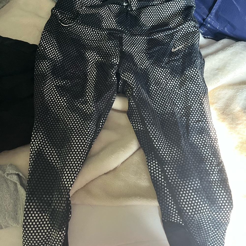 Nike Black and White Women's Pants
